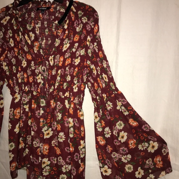 Ups & Downs Floral Blouse - L red - Picture 3 of 6